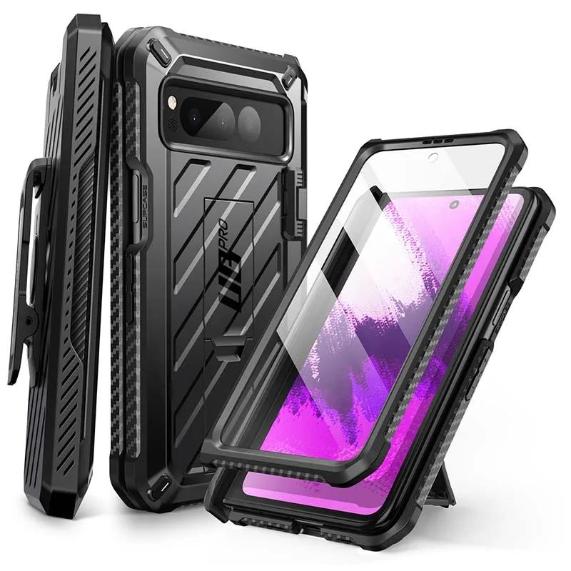 For Google Pixel Fold Case (2023) SUPCASE UB Pro Full-Body Dual Layer Rugged Case With Built-in Screen Protector & K